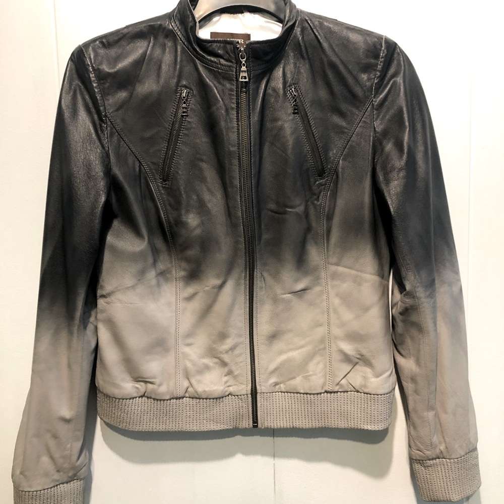 Danier leather jacket - ombre gradiant